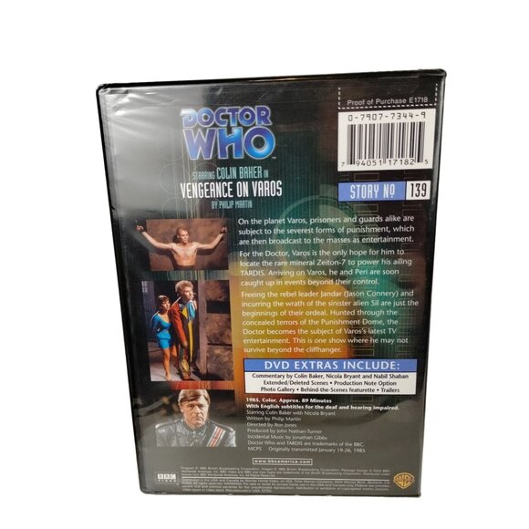 Doctor Who Vengeance on Varos Episode 139 Colin Baker Sixth Doctor BBC Video - Picture 3 of 4